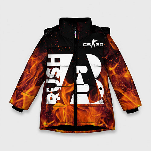 Зимняя куртка для девочки CS: Go Rush AB / 3D-Черный – фото 1