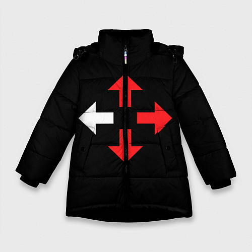 Зимняя куртка для девочки Three Days Grace / 3D-Черный – фото 1