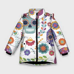 Зимняя куртка для девочки Мексиканские мотивы