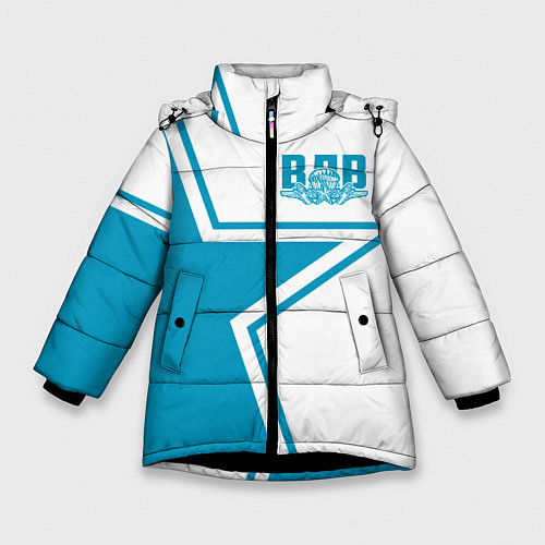 Зимняя куртка для девочки ВДВ / 3D-Черный – фото 1