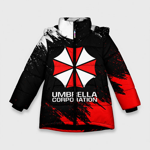 Зимняя куртка для девочки UMBRELLA CORP / 3D-Черный – фото 1