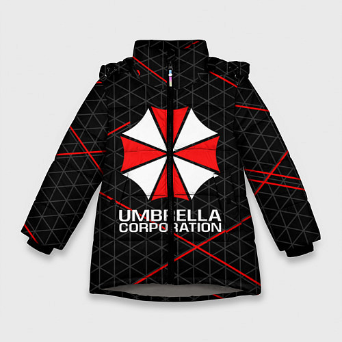 Зимняя куртка для девочки UMBRELLA CORP / 3D-Светло-серый – фото 1