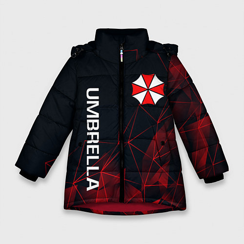 Зимняя куртка для девочки UMBRELLA CORP / 3D-Красный – фото 1