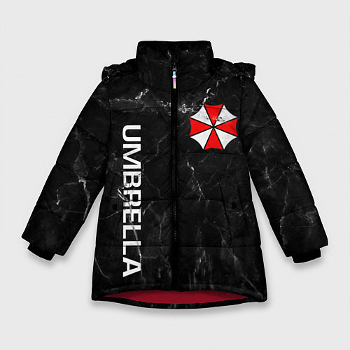 Зимняя куртка для девочки UMBRELLA CORP / 3D-Красный – фото 1