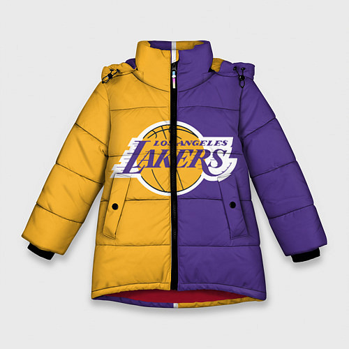 Зимняя куртка для девочки LA LAKERS / 3D-Красный – фото 1