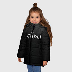 Куртка зимняя для девочки The Outsider, цвет: 3D-черный — фото 2