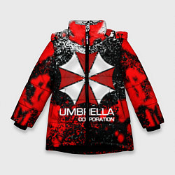 Куртка зимняя для девочки UMBRELLA CORP, цвет: 3D-черный
