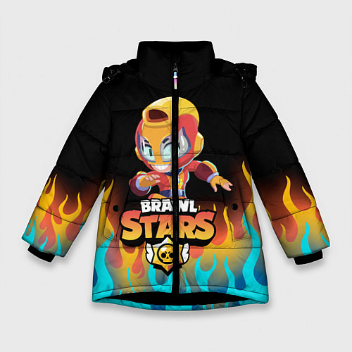 Зимняя куртка для девочки BRAWL STARS MAX / 3D-Черный – фото 1
