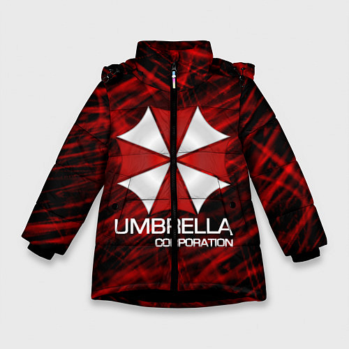 Зимняя куртка для девочки UMBRELLA CORP / 3D-Черный – фото 1