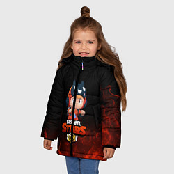 Куртка зимняя для девочки Brawl Stars Bea, цвет: 3D-светло-серый — фото 2