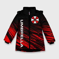 Куртка зимняя для девочки UMBRELLA CORPORATION, цвет: 3D-черный