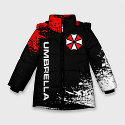 Куртка зимняя для девочки UMBRELLA CORPORATION, цвет: 3D-черный