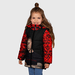 Куртка зимняя для девочки Егор Крид, цвет: 3D-красный — фото 2