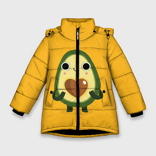 Зимняя куртка для девочки AVOCADO / 3D-Черный – фото 1