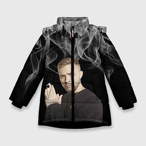 Зимняя куртка для девочки Егор Крид / 3D-Черный – фото 1