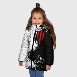 Куртка зимняя для девочки THE WITCHER, цвет: 3D-светло-серый — фото 2