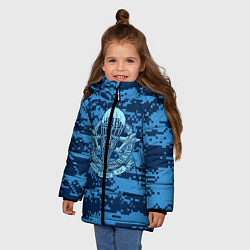 Куртка зимняя для девочки ВДВ СССР, цвет: 3D-черный — фото 2