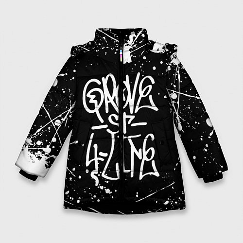 Зимняя куртка для девочки GROVE STREET GTA / 3D-Черный – фото 1