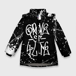 Куртка зимняя для девочки GROVE STREET GTA, цвет: 3D-светло-серый