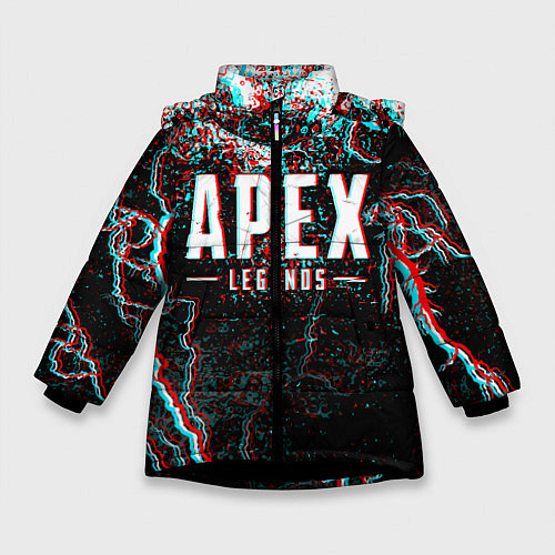 Зимняя куртка для девочки APEX LEGENDS GLITCH / 3D-Черный – фото 1