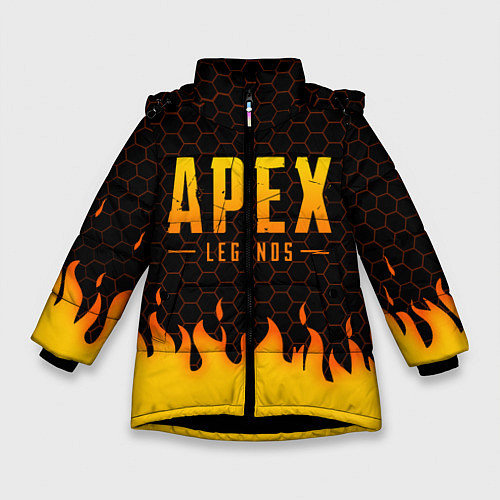 Зимняя куртка для девочки APEX LEGENDS / 3D-Черный – фото 1
