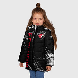 Куртка зимняя для девочки Tony Ferguson, цвет: 3D-черный — фото 2