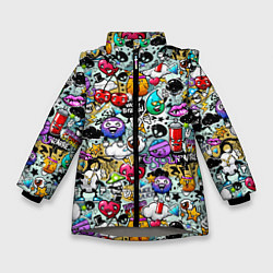 Зимняя куртка для девочки Stickerboom