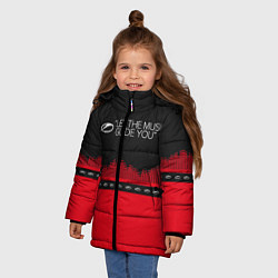 Куртка зимняя для девочки ASOT Let The Music Guide You, цвет: 3D-красный — фото 2