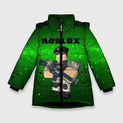Куртка зимняя для девочки Roblox, цвет: 3D-черный