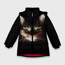 Зимняя куртка для девочки Зеленоглазый кот