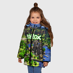Куртка зимняя для девочки ROBLOX, цвет: 3D-светло-серый — фото 2