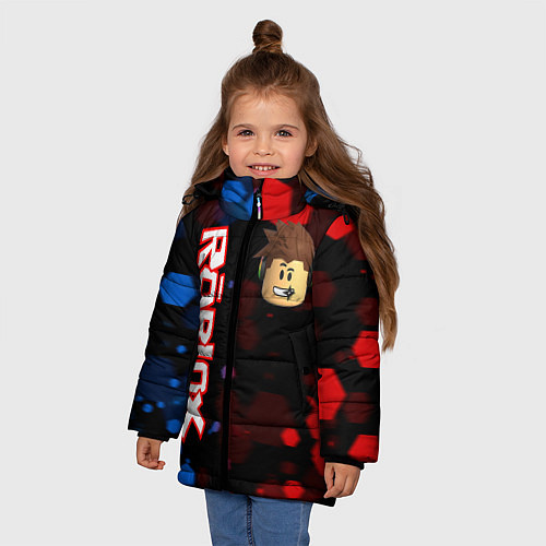 Зимняя куртка для девочки ROBLOX / 3D-Красный – фото 3