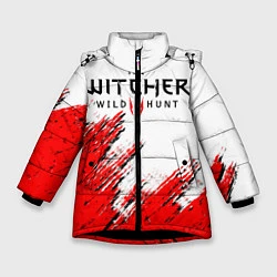 Куртка зимняя для девочки THE WITCHER, цвет: 3D-черный
