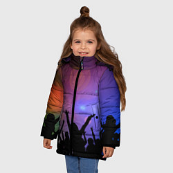 Куртка зимняя для девочки Пати, цвет: 3D-черный — фото 2