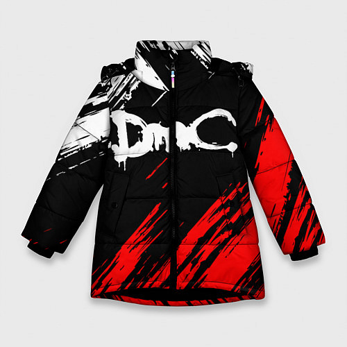Зимняя куртка для девочки DEVIL MAY CRY DMC / 3D-Черный – фото 1