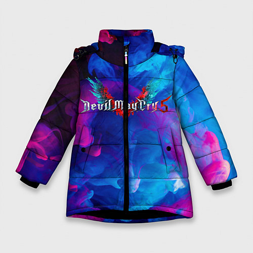 Зимняя куртка для девочки DEVIL MAY CRY DMC / 3D-Черный – фото 1