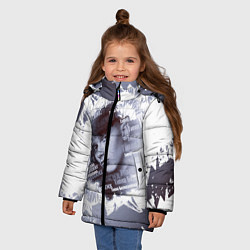 Куртка зимняя для девочки Тима Белорусских чб, цвет: 3D-черный — фото 2