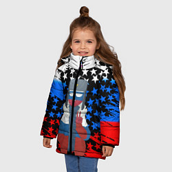 Куртка зимняя для девочки CountryHumans, цвет: 3D-светло-серый — фото 2