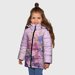Куртка зимняя для девочки Raphtalia, цвет: 3D-красный — фото 2