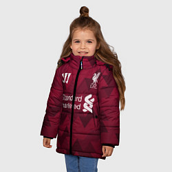 Куртка зимняя для девочки Liverpool, цвет: 3D-черный — фото 2