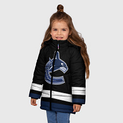 Куртка зимняя для девочки Vancouver Canucks, цвет: 3D-черный — фото 2