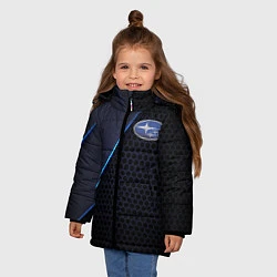 Куртка зимняя для девочки SUBARU, цвет: 3D-черный — фото 2