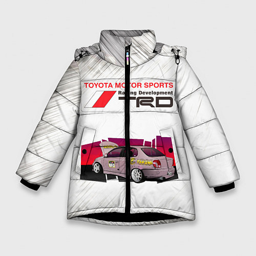 Зимняя куртка для девочки TOYOTA / 3D-Черный – фото 1