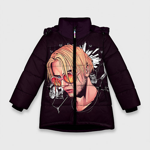 Зимняя куртка для девочки Pyrokinesis / 3D-Черный – фото 1