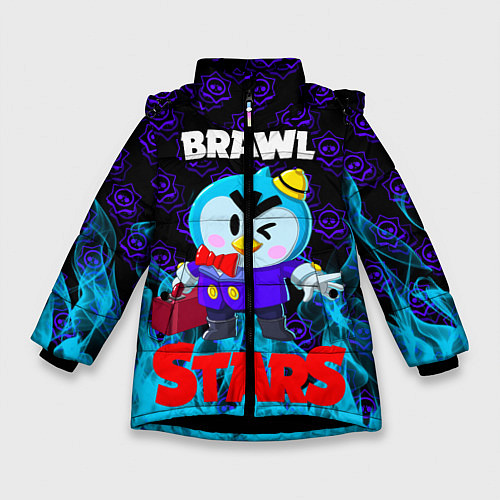 Зимняя куртка для девочки BRAWL STARS MRP / 3D-Черный – фото 1
