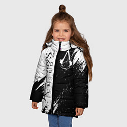 Куртка зимняя для девочки ASSASSIN'S CREED, цвет: 3D-светло-серый — фото 2