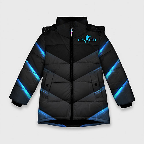 Зимняя куртка для девочки Counter-Strike / 3D-Черный – фото 1