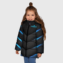 Куртка зимняя для девочки Counter-Strike, цвет: 3D-светло-серый — фото 2