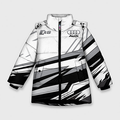 Зимняя куртка для девочки Audi RS / 3D-Черный – фото 1