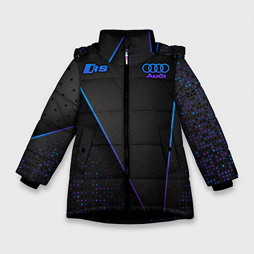 Зимняя куртка для девочки Audi RS / 3D-Черный – фото 1
